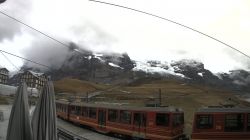 Klein Scheidegg stazione 2061 m verso la parete nord Eiger