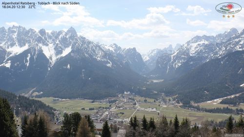 Dobbiaco Vista da Hotel Ratberg verso Braies