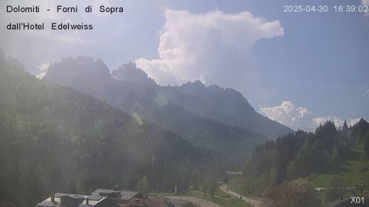 Forni di Sopra Panorama da Hotel Edelweiss