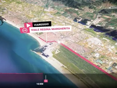 Video Tappa 10 del Giro dItalia 2026, Viareggio-Massa: il profilo della cronometro in 3D