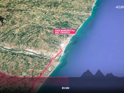 Video Tappa 8 del Giro dItalia 2026, Chieti-Fermo: guarda il profilo della tappa in 3D
