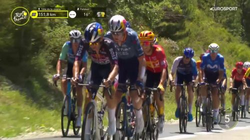 Matteo sobrero pedala molto bene! ecco l'azzurro in fuga con wout van aert