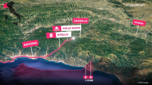 Tappa 12 del giro d'italia 2026, imperia-novi ligure: il profilo in 3d
