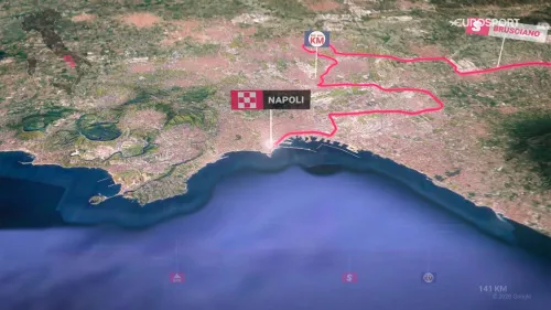 Tappa 6, Paestum-Napoli: il profilo in 3D