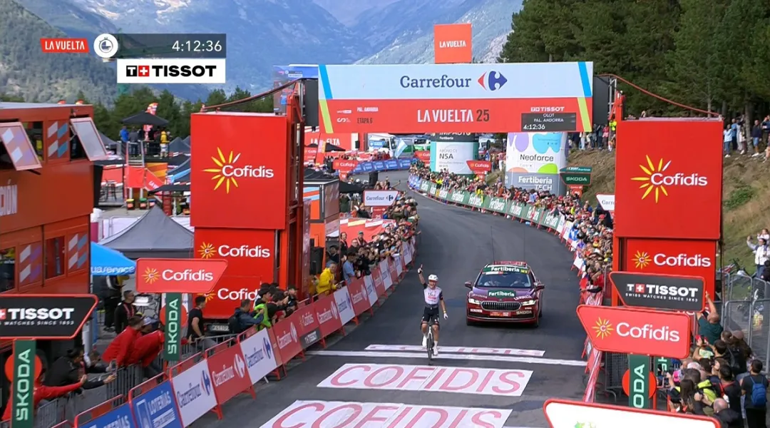 Vine in fuga ad Andorra, la UAE vede deragliare Ayuso e Ciccone è super: la nuova roja della Vuelta è Traeen