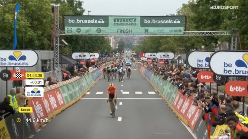 Abrahamsen, che colpo della Uno-X alla Brussels Classic: anticipata la volata di Girmay e Groves