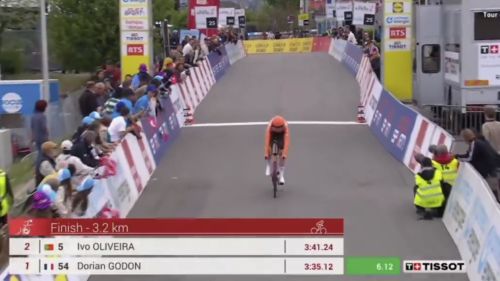 Super prestazione di Dorian Godon, il campione di Francia domina il prologo del Romandia: Pogacar 5°