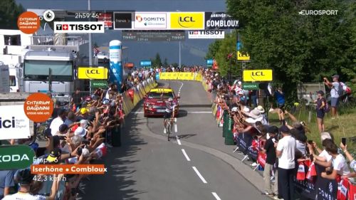 Brutale dimostrazione di forza di Pogacar a Combloux! Un minuto a Vingegaard, tappa e maglia al Delfinato