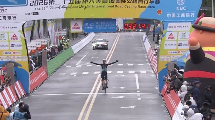 Un'altra perla dopo l'impresa in Turchia: Christian Bagatin e lo splendido arrivo in solitaria al Tour of Qinghai